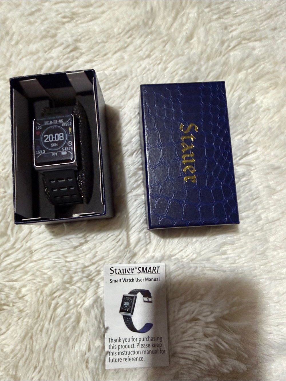 Stauer SMART Black Fitness Smartwatch